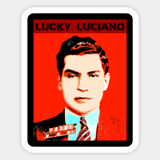 lucky luciano Sticker